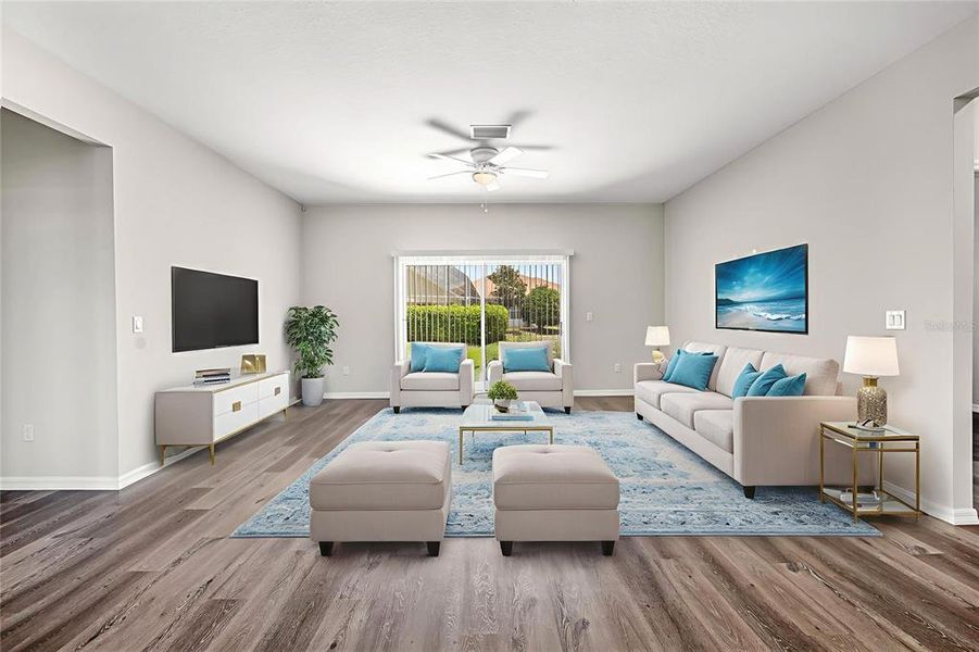 Furnished interior view inside a new home in , Weeki Wachee (Image 12).