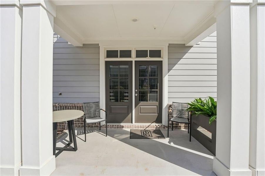 Terrace level patio perfect for your morning coffee.