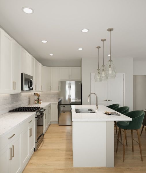 Representative furnished interior of a home built from the The Bluff by Taylor Morrison in Trailstone Villas Collection, Arvada (Image 7). Representative furnished interior of a home built from the The Bluff by Taylor Morrison in Trailstone Villas Collection, Arvada (Image 7).