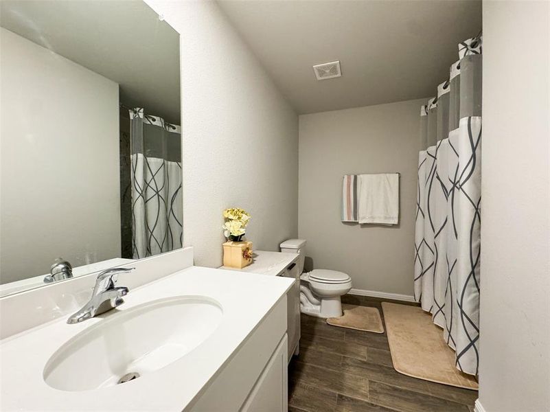 Furnished interior view inside a new home in Woodmere, Denton (Image 4). Furnished interior view inside a new home in Woodmere, Denton (Image 4).