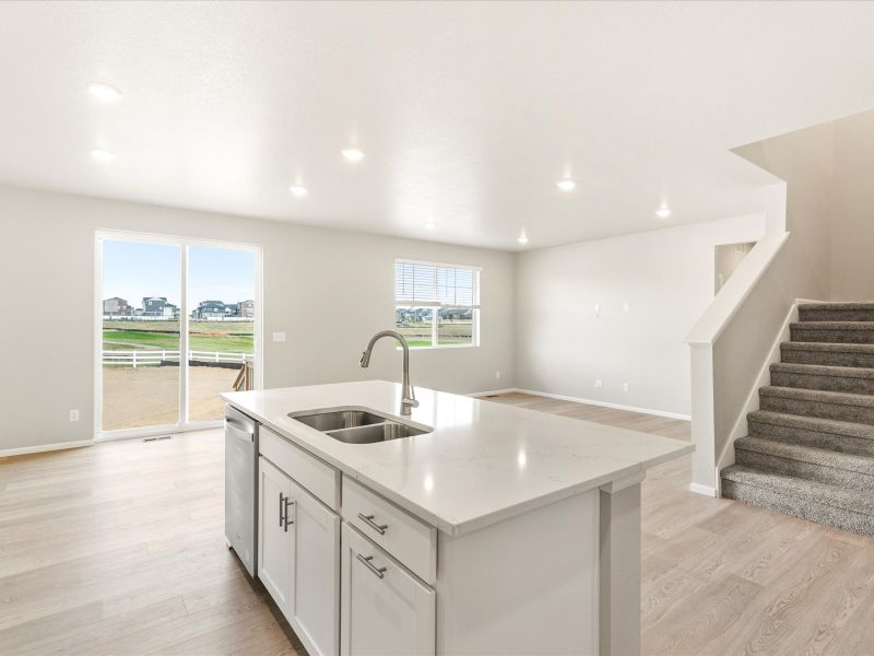 The Sylvan floorplan interior image taken at a Meritage Homes community in Aurora, CO.