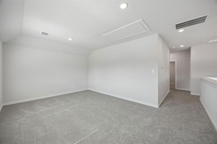 Game Room in the Oak II home plan by Trophy Signature Homes – REPRESENTATIVE PHOTO