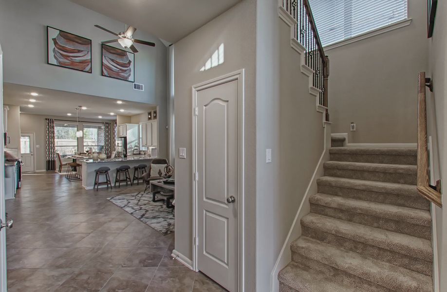 Representative furnished interior of a home built from the Lorne by Chesmar Homes in Brookewater 45's, Rosenberg (Image 6).