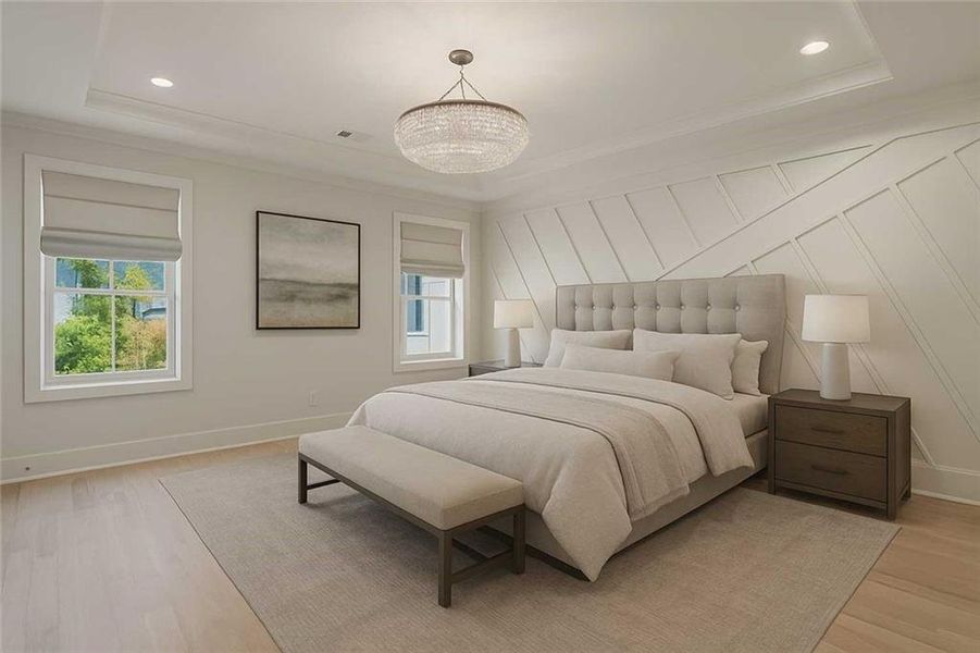 Furnished interior view inside a new home in , Alpharetta (Image 16).