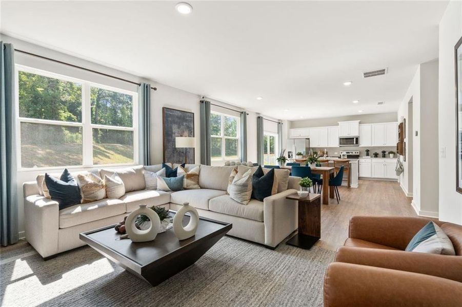 Furnished interior view inside a new home in Belleview Manor, Fairburn (Image 9). Furnished interior view inside a new home in Belleview Manor, Fairburn (Image 9).