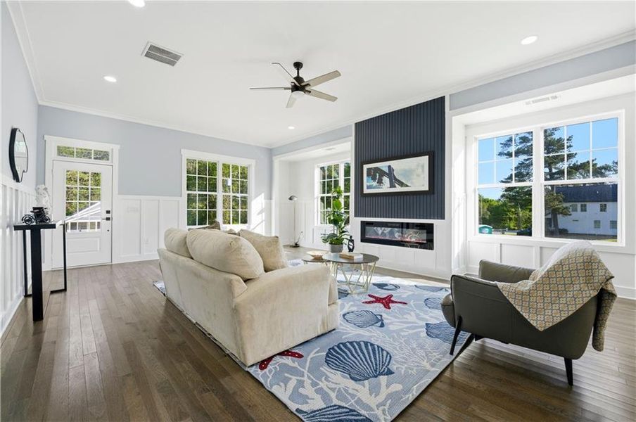 Furnished interior view inside a new home in , Atlanta (Image 14).