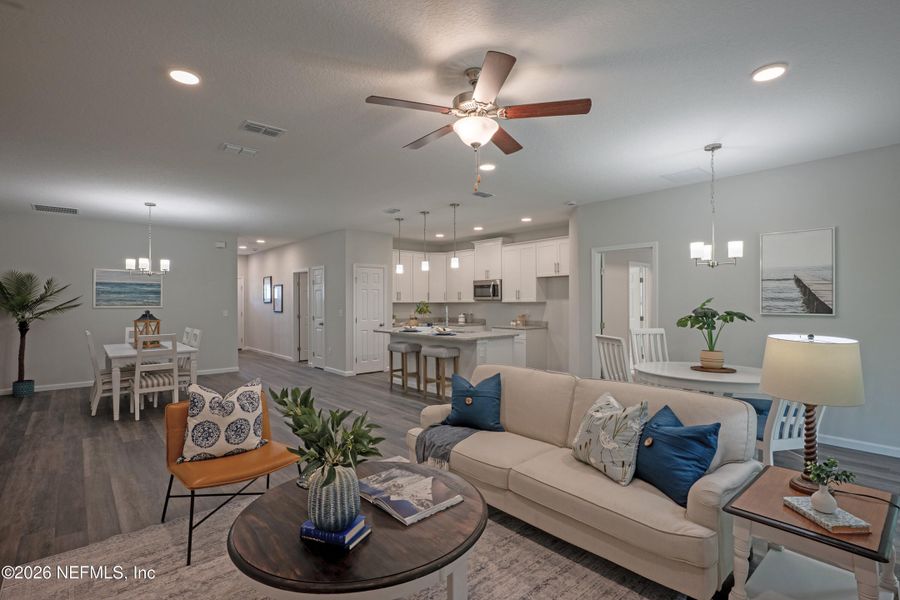 Furnished interior view inside a new home in , Jacksonville (Image 30).