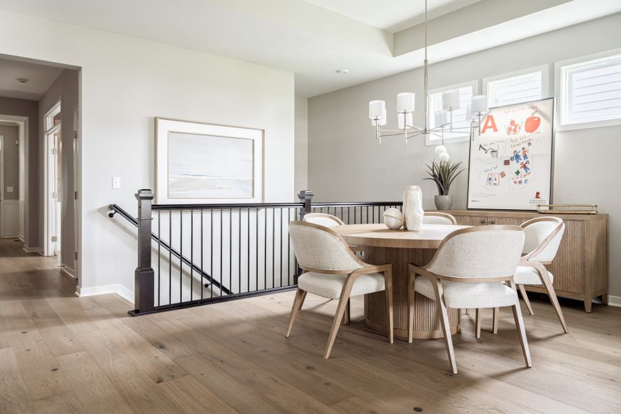 Representative furnished interior of a home built from the Linden by Fischer Homes in Twin Lakes, Hoschton (Image 13).