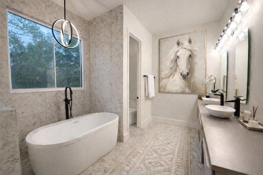 Furnished interior view inside a new home in , Dunnellon (Image 16).