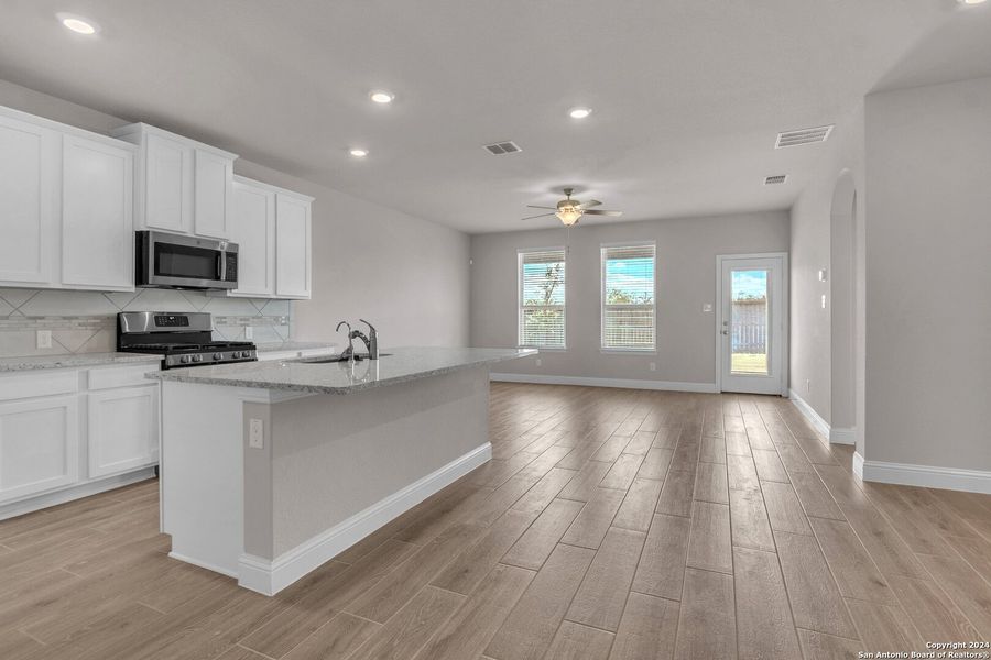 Furnished interior view inside a new home in Morgan Meadows, San Antonio (Image 17). Furnished interior view inside a new home in Morgan Meadows, San Antonio (Image 17).