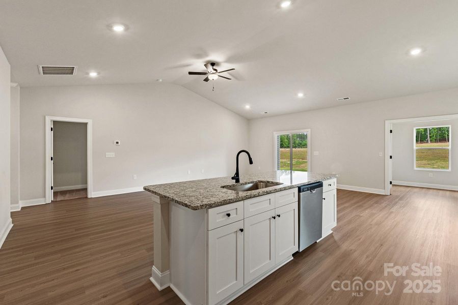 Furnished interior view inside a new home in Ascot Woods, Charlotte (Image 10).