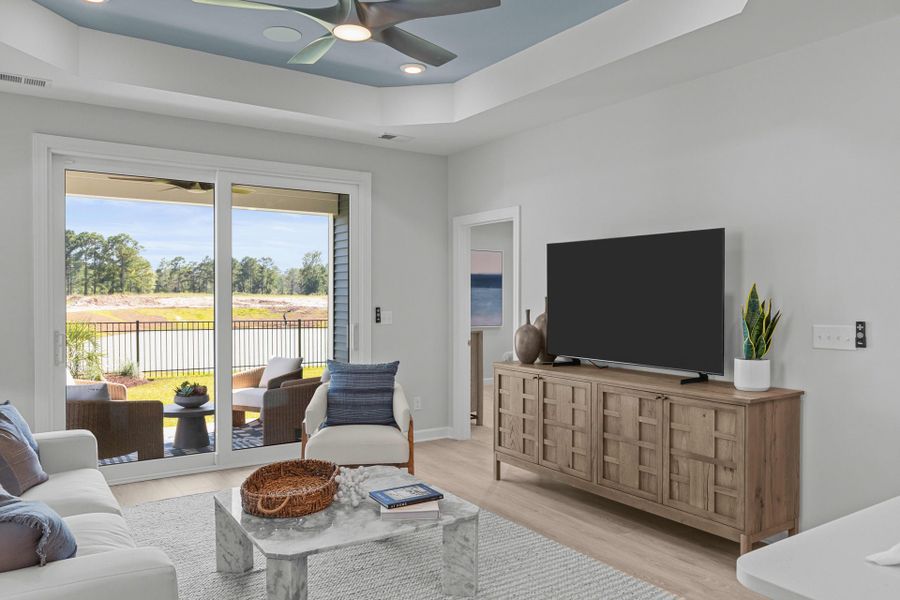 Representative furnished interior of a home built from the The Orchid by Chesapeake Homes in Coastal Club of the Carolinas, Calabash (Image 22).