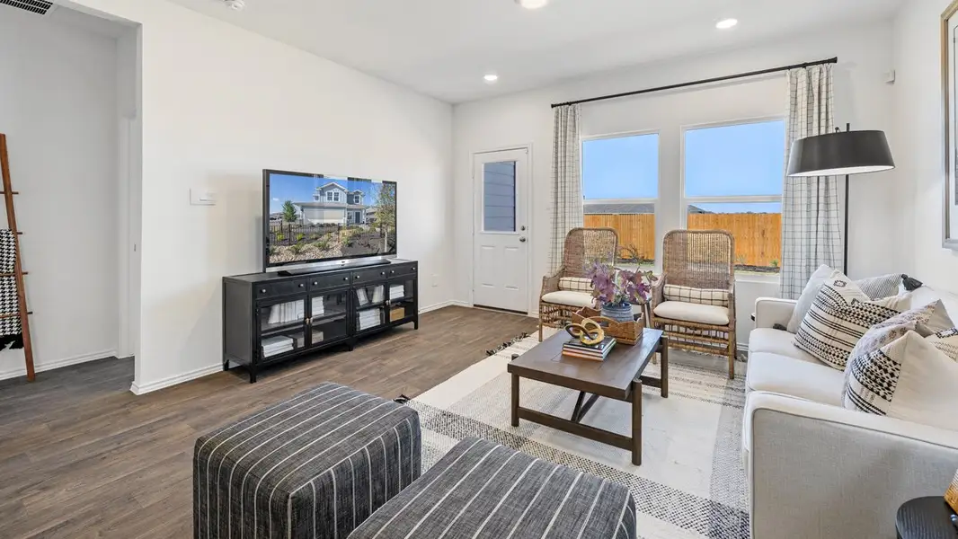 Furnished interior view inside a new home in The Reserve at Spiritas Ranch, Little Elm (Image 4).