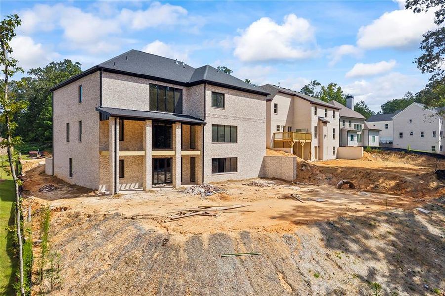 Front exterior of a new home in , Fairburn, GA, highlighting curb appeal (Image 31).