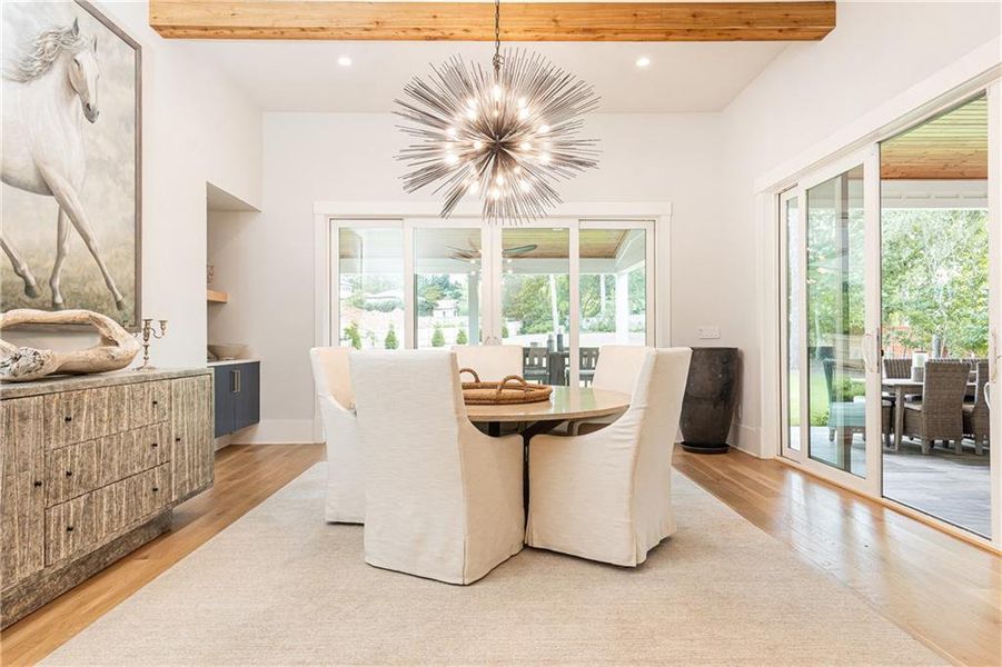Furnished interior view inside a new home in , Marietta (Image 45).