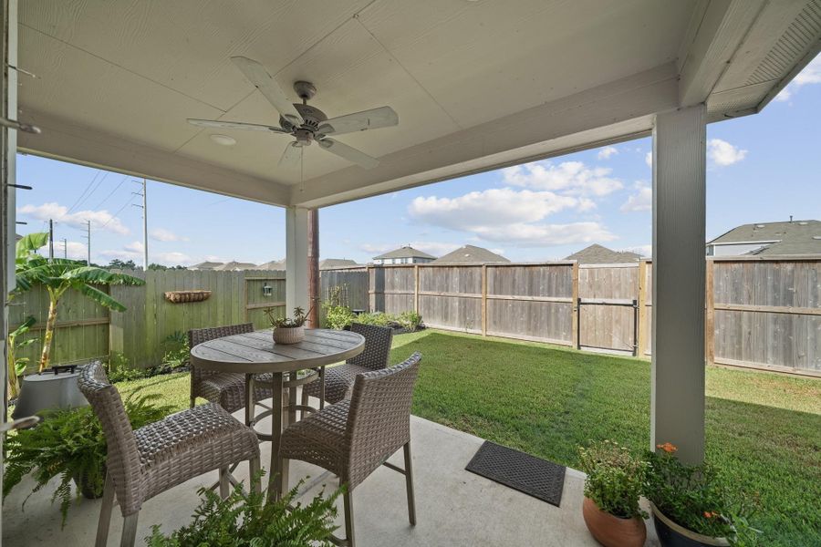Exterior details and patio area of a home in Ambrose, La Marque (Image 3). Exterior details and patio area of a home in Ambrose, La Marque (Image 3).