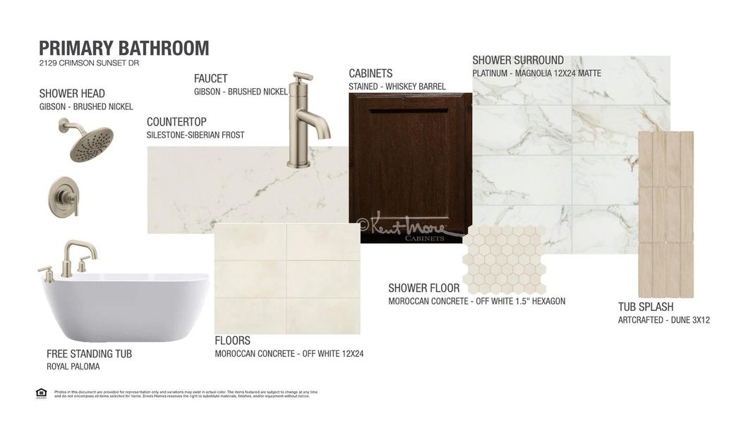 Sample of building materials used in homes in Wolf Ranch West Bend - 70', Georgetown (Image 5).