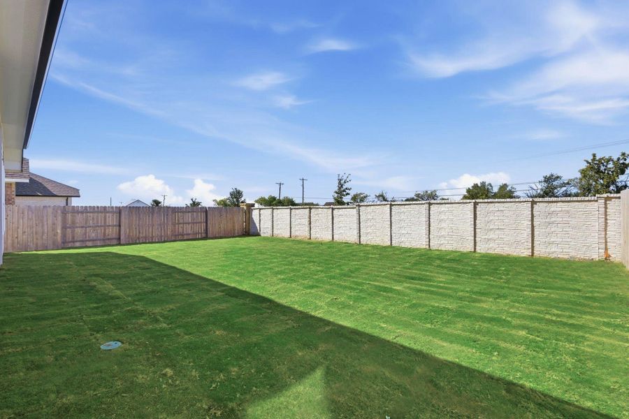 View of fenced backyard View of fenced backyard
