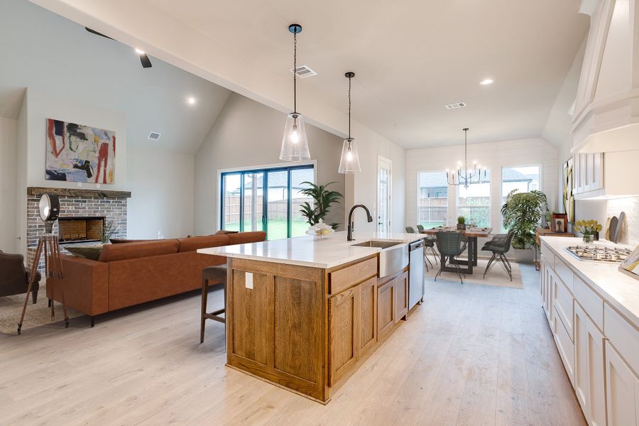 Representative furnished interior of a home built from the The El Paso by Kenmark Homes in LeTara, Haslet (Image 5). Representative furnished interior of a home built from the The El Paso by Kenmark Homes in LeTara, Haslet (Image 5).