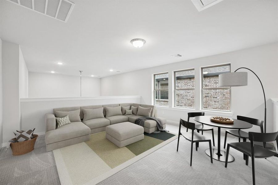 Furnished interior view inside a new home in Creekshaw – Gardens, Royse City (Image 11). Furnished interior view inside a new home in Creekshaw – Gardens, Royse City (Image 11).