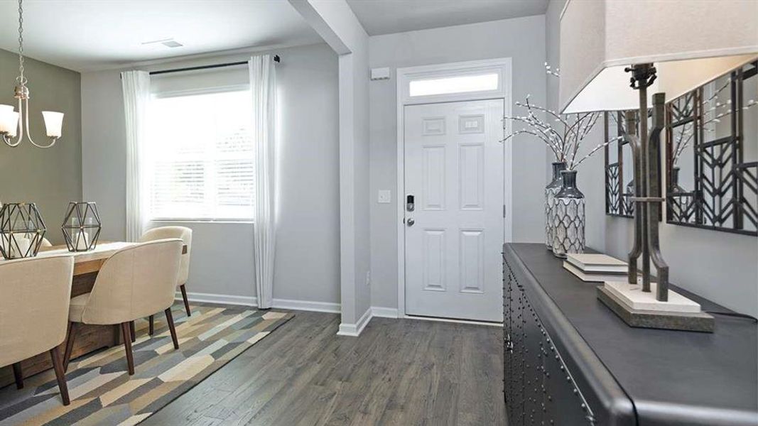 Furnished interior view inside a new home in The Reserve at Calcutta, Stockbridge (Image 16).