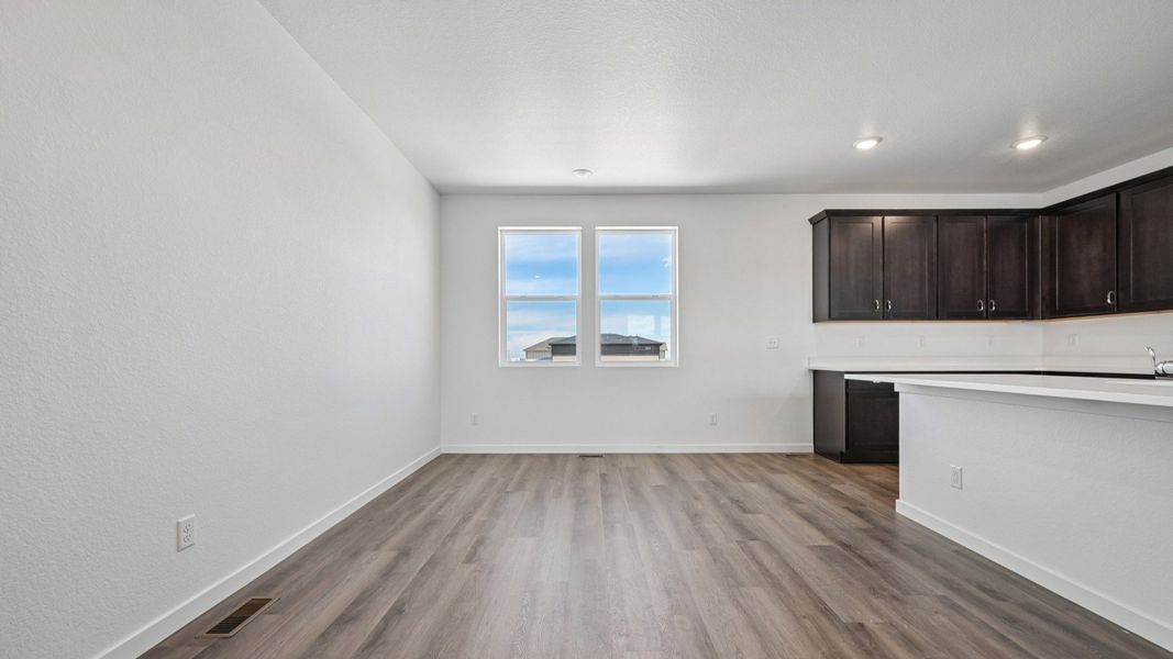 Furnished interior view inside a new home in Windler Townhomes, Aurora (Image 22). Furnished interior view inside a new home in Windler Townhomes, Aurora (Image 22).