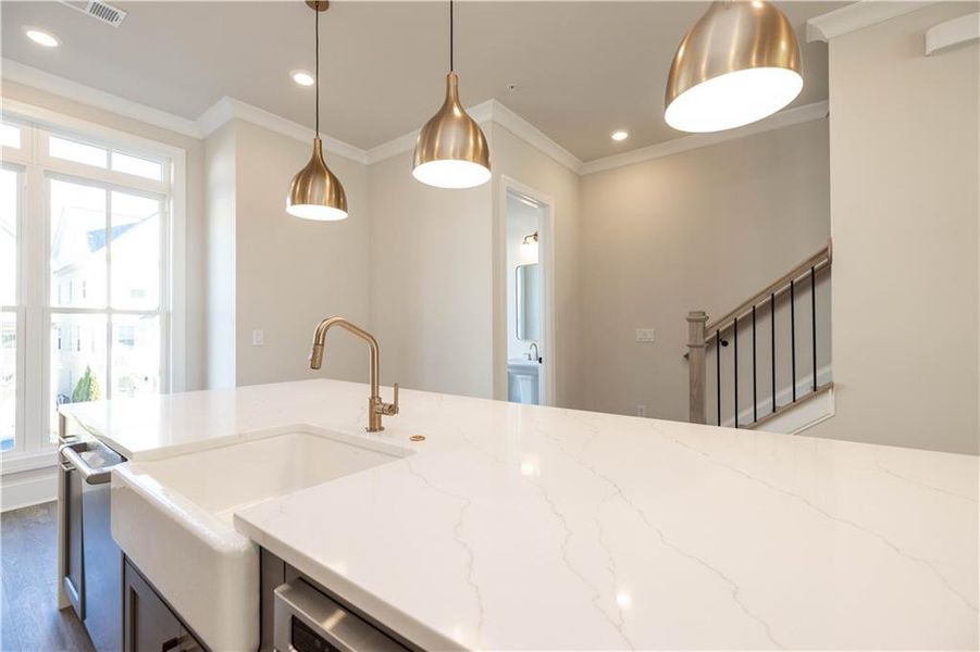 Furnished interior view inside a new home in Byers Park, Alpharetta (Image 13).