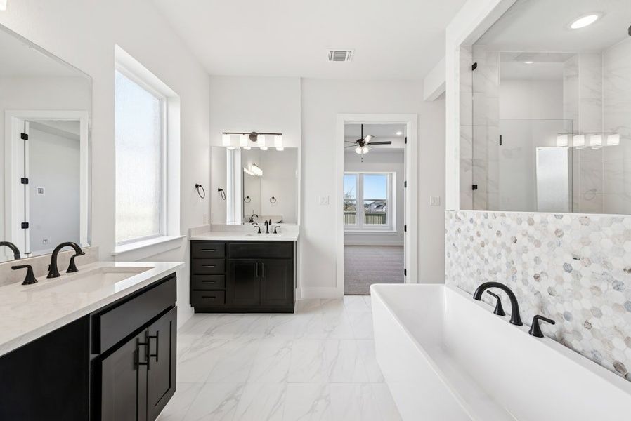 Furnished interior view inside a new home in Santa Rita Ranch, Liberty Hill (Image 7).