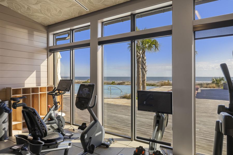 Exterior details and patio area of a home in , Kiawah Island (Image 2). Exterior details and patio area of a home in , Kiawah Island (Image 2).
