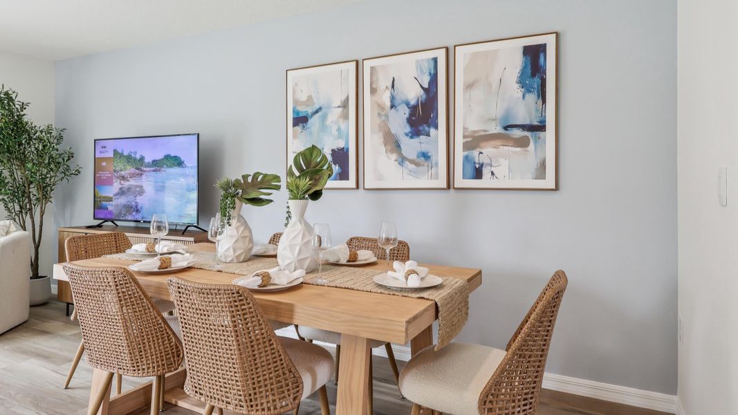 Furnished interior view inside a new home in The Towns at Laurel Commons, Ocala (Image 8).