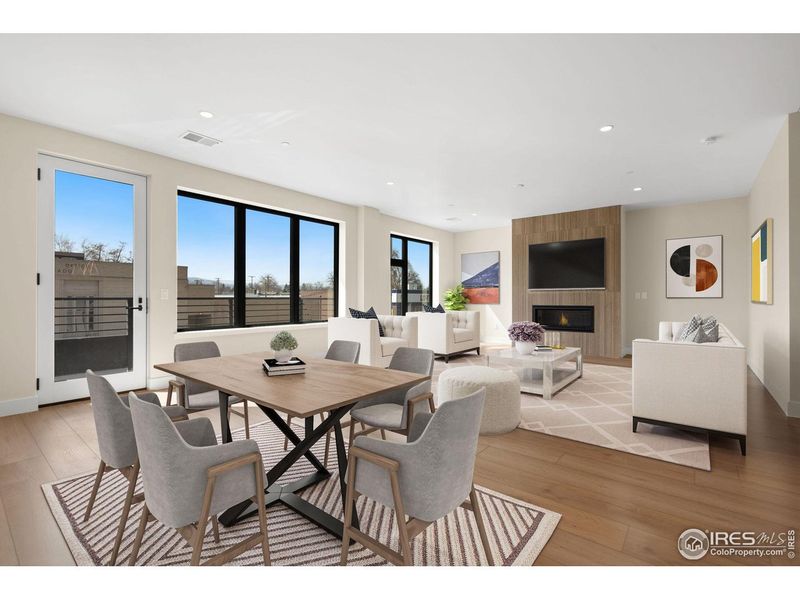 Furnished interior view inside a new home in , Loveland (Image 10).