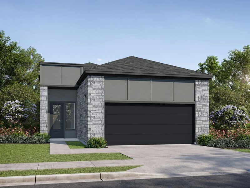Front exterior of a home in the Grange 40' Homesites community, located in Katy, TX (Image 14).