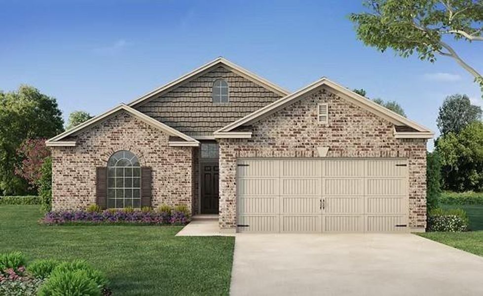 Front exterior of a new home in , Bay City, TX, highlighting curb appeal (Image 24). Front exterior of a new home in , Bay City, TX, highlighting curb appeal (Image 24).