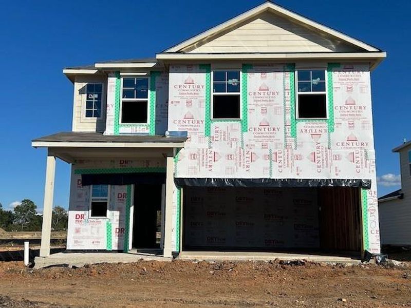 In-progress construction of a new home in Lexington Heights, Willis, TX (Image 21).