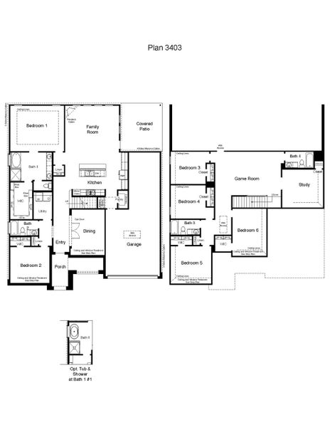 2D floor plan layout for the Norwood by D.R. Horton in Wellborn Settlement, College Station, TX (Image 4). 2D floor plan layout for the Norwood by D.R. Horton in Wellborn Settlement, College Station, TX (Image 4).