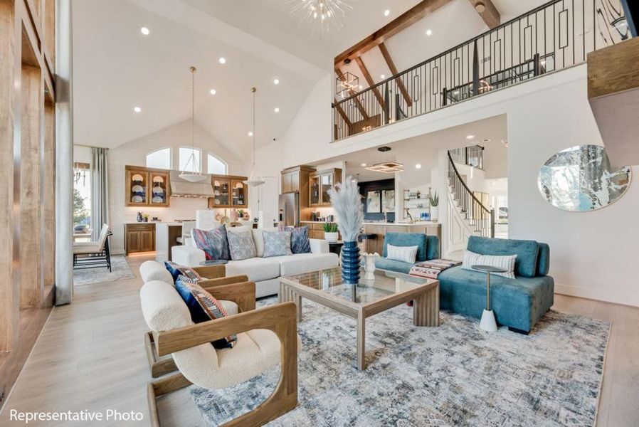 Furnished interior view inside a new home in Park Place, Prosper (Image 5).