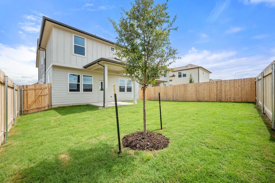 Exterior details and patio area of a home in Porter Country, Buda (Image 5). Exterior details and patio area of a home in Porter Country, Buda (Image 5).