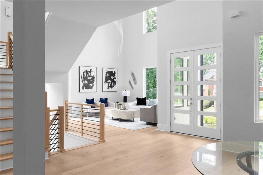 Furnished interior view inside a new home in , Atlanta (Image 54).