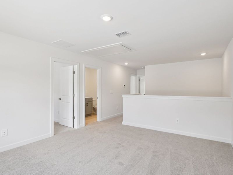 The upstairs loft makes for the perfect lounge area or game room. The upstairs loft makes for the perfect lounge area or game room.