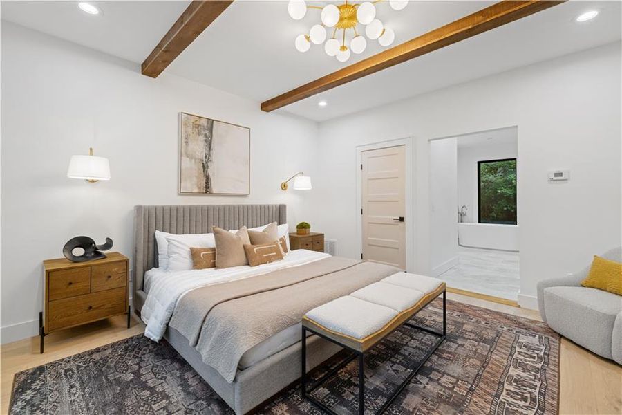 Furnished interior view inside a new home in , Cherry Log (Image 17).