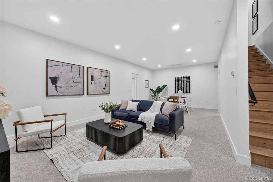 Furnished interior view inside a new home in , Denver (Image 32).