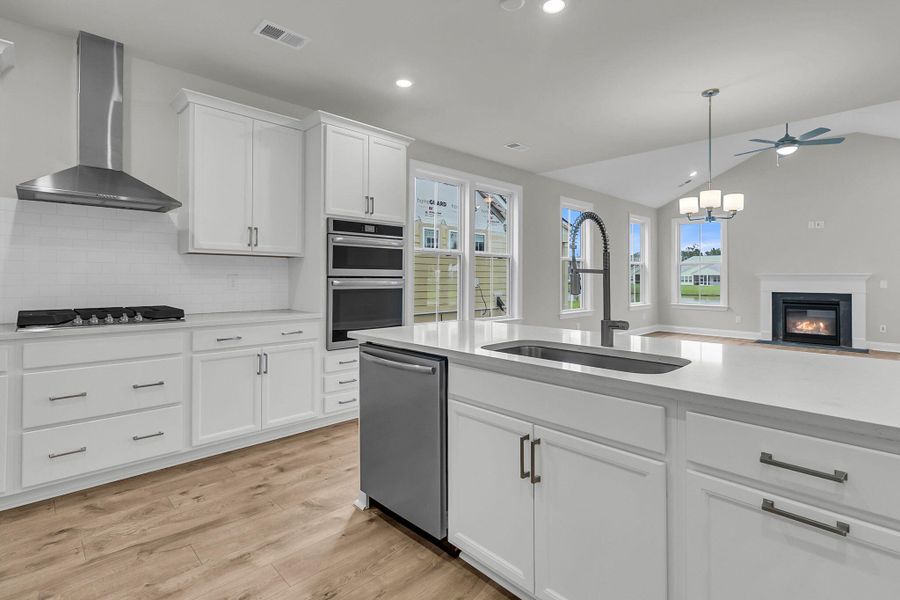 Furnished interior view inside a new home in Tidewater at Lakes of Cane Bay, Summerville (Image 7).