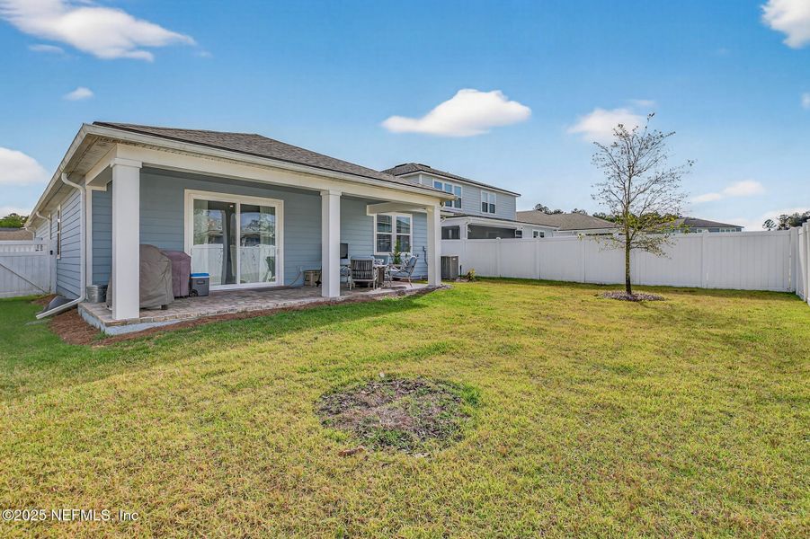 Exterior details and patio area of a home in Forest Park at Wildlight, Yulee (Image 27). Exterior details and patio area of a home in Forest Park at Wildlight, Yulee (Image 27).