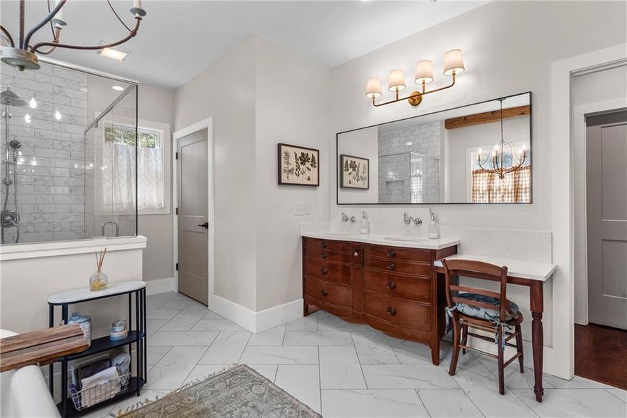 Furnished interior view inside a new home in , Monroe (Image 41).
