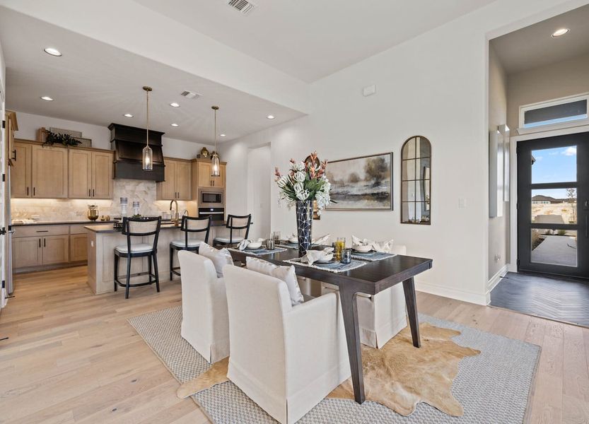 Furnished interior view inside a new home in Santa Rita Ranch – Townhomes, Liberty Hill (Image 7).