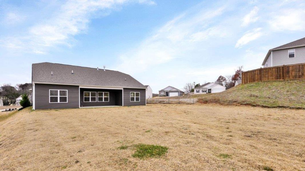 Exterior details and patio area of a home in Sweet Briar, Ooltewah (Image 3). Exterior details and patio area of a home in Sweet Briar, Ooltewah (Image 3).