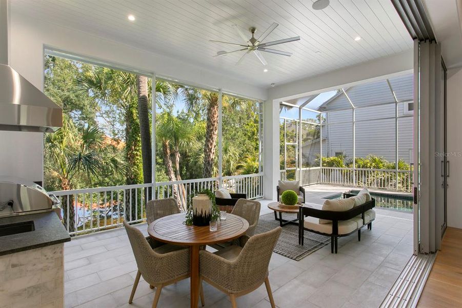 Exterior details and patio area of a home in , Tampa (Image 29).