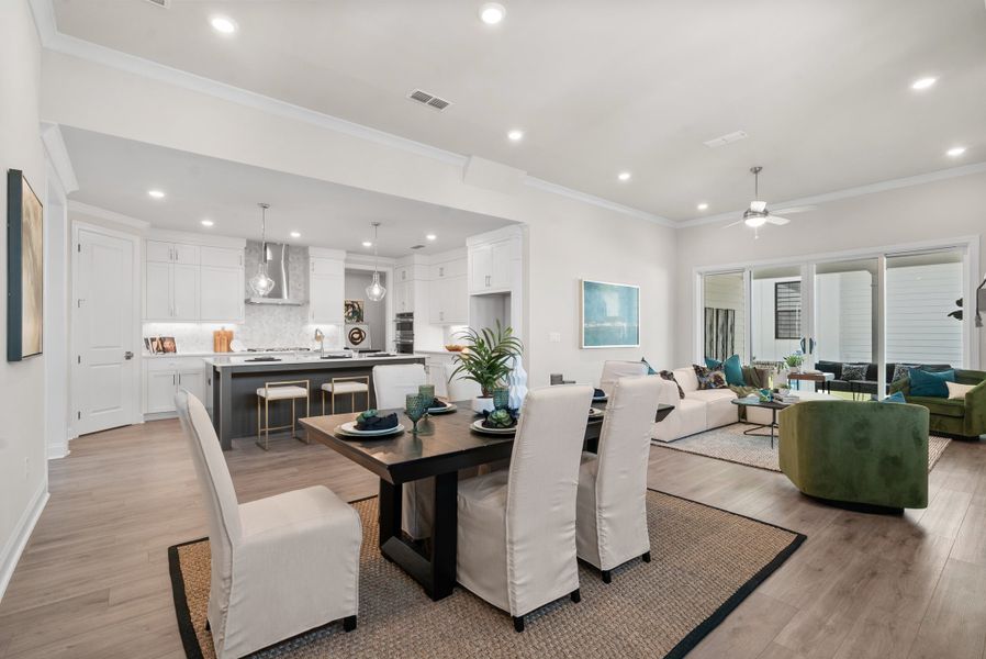 Representative furnished interior of a home built from the The Lassiter by The Providence Group in Promenade at Sawnee Village, Cumming (Image 6). Representative furnished interior of a home built from the The Lassiter by The Providence Group in Promenade at Sawnee Village, Cumming (Image 6).