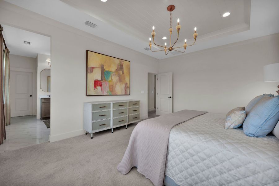 Representative furnished interior of a home built from the Scarlett by Riverside Homes in Mariposa at EverRange 50' Series, Jacksonville (Image 62).