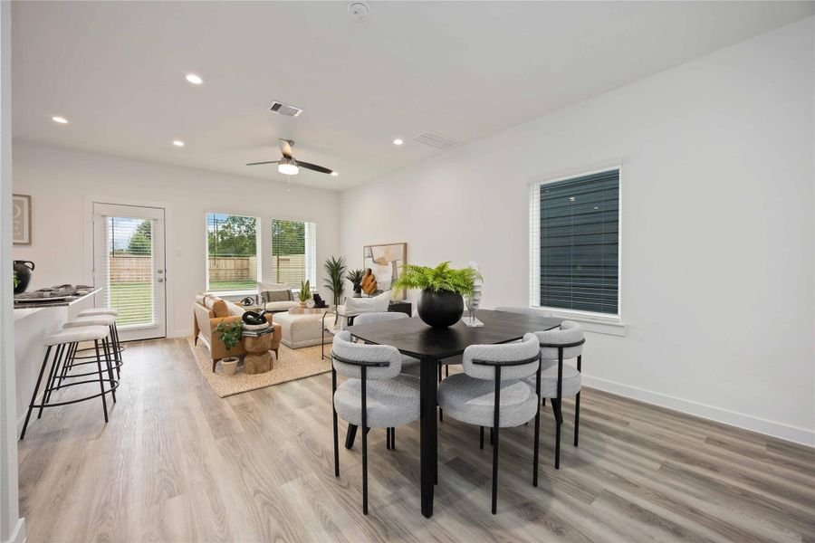 Furnished interior view inside a new home in Grand West, Houston (Image 12).